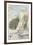 Le Paon se plaignant à Junon. Etude pour les Fables de La Fontaine-Gustave Moreau-Framed Giclee Print