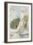 Le Paon se plaignant à Junon. Etude pour les Fables de La Fontaine-Gustave Moreau-Framed Giclee Print