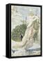 Le Paon se plaignant à Junon. Etude pour les Fables de La Fontaine-Gustave Moreau-Framed Stretched Canvas