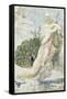 Le Paon se plaignant à Junon. Etude pour les Fables de La Fontaine-Gustave Moreau-Framed Stretched Canvas