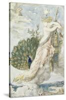 Le Paon se plaignant à Junon. Etude pour les Fables de La Fontaine-Gustave Moreau-Stretched Canvas