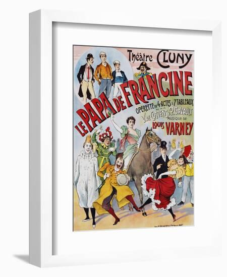 Le Papa De Francine Poster-null-Framed Giclee Print