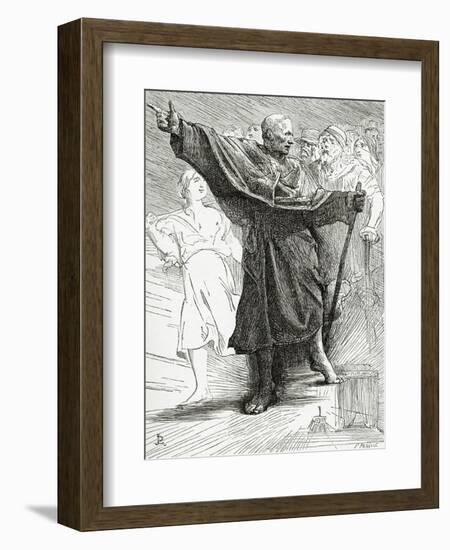 Le Pape, 19th Century-Jean Paul Laurens-Framed Giclee Print