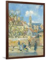 Le Parc Aux Charrettes, Pontoise, 1878-Camille Pissarro-Framed Giclee Print