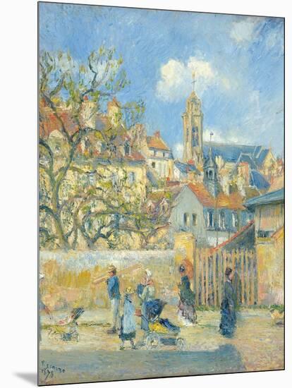 Le Parc Aux Charrettes, Pontoise, 1878-Camille Pissarro-Mounted Giclee Print