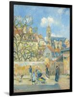 Le Parc Aux Charrettes, Pontoise, 1878-Camille Pissarro-Framed Giclee Print