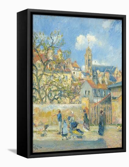 Le Parc Aux Charrettes, Pontoise, 1878-Camille Pissarro-Framed Stretched Canvas