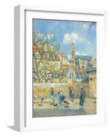 Le Parc Aux Charrettes, Pontoise, 1878-Camille Pissarro-Framed Giclee Print