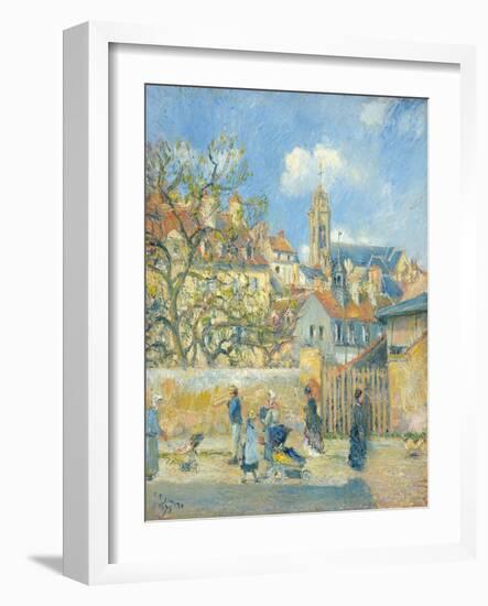 Le Parc Aux Charrettes, Pontoise, 1878-Canaletto-Framed Giclee Print