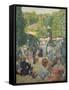 Le Parc De Monsouris, View Towards the Bandstand-Ludovic Vallee-Framed Stretched Canvas
