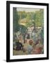 Le Parc De Monsouris, View Towards the Bandstand-Ludovic Vallee-Framed Giclee Print