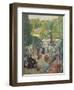 Le Parc De Monsouris, View Towards the Bandstand-Ludovic Vallee-Framed Giclee Print