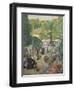 Le Parc De Monsouris, View Towards the Bandstand-Ludovic Vallee-Framed Giclee Print