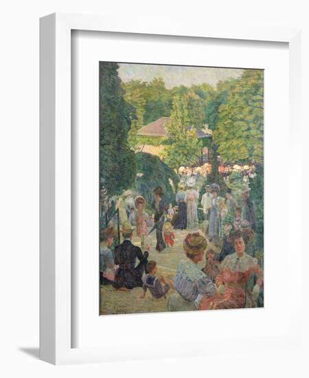 Le Parc De Monsouris, View Towards the Bandstand-Ludovic Vallee-Framed Giclee Print