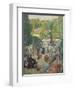 Le Parc De Monsouris, View Towards the Bandstand-Ludovic Vallee-Framed Giclee Print