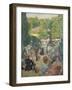 Le Parc De Monsouris, View Towards the Bandstand-Ludovic Vallee-Framed Giclee Print