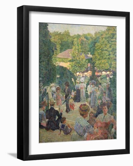 Le Parc De Monsouris, View Towards the Bandstand-Ludovic Vallee-Framed Giclee Print