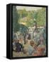 Le Parc De Monsouris, View Towards the Bandstand-Ludovic Vallee-Framed Stretched Canvas