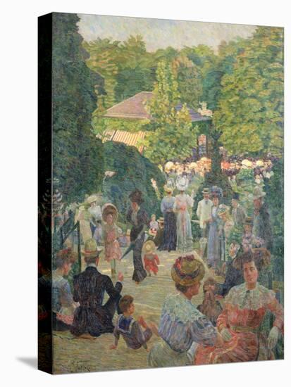 Le Parc De Monsouris, View Towards the Bandstand-Ludovic Vallee-Stretched Canvas