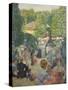 Le Parc De Monsouris, View Towards the Bandstand-Ludovic Vallee-Stretched Canvas