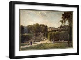 Le Parc De Saint Cloud Painting by Charles Francois Daubigny (1817-1878) 1865 Sun. 1,24X2,01M. Chal-Charles Francois Daubigny-Framed Giclee Print