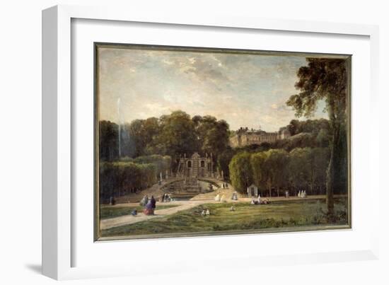 Le Parc De Saint Cloud Painting by Charles Francois Daubigny (1817-1878) 1865 Sun. 1,24X2,01M. Chal-Charles Francois Daubigny-Framed Giclee Print