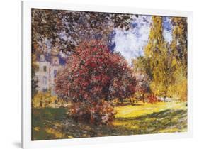 Le Parc Monceau-Claude Monet-Framed Premium Giclee Print