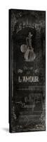 Le Parfum Black-Jace Grey-Stretched Canvas