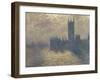 Le Parlement à Londres, ciel orageux-Claude Monet-Framed Giclee Print