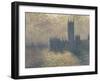 Le Parlement à Londres, ciel orageux-Claude Monet-Framed Giclee Print