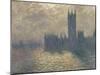 Le Parlement à Londres, ciel orageux-Claude Monet-Mounted Giclee Print