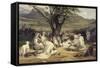 Le Parlementaire et le Medjeles-Horace Vernet-Framed Stretched Canvas