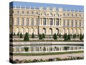 Le Parterre d'Eau, Aisle Du Midi, Chateau of Versailles, Les Yvelines, France-Guy Thouvenin-Stretched Canvas