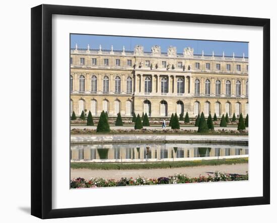 Le Parterre d'Eau, Aisle Du Midi, Chateau of Versailles, Les Yvelines, France-Guy Thouvenin-Framed Photographic Print