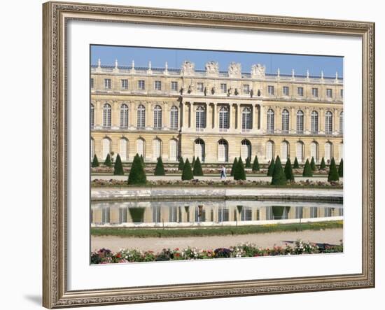 Le Parterre d'Eau, Aisle Du Midi, Chateau of Versailles, Les Yvelines, France-Guy Thouvenin-Framed Photographic Print