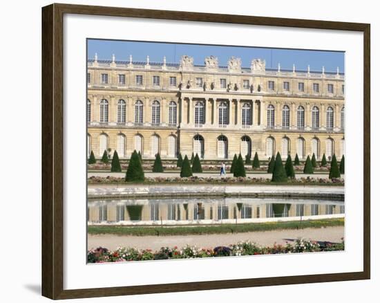 Le Parterre d'Eau, Aisle Du Midi, Chateau of Versailles, Les Yvelines, France-Guy Thouvenin-Framed Photographic Print