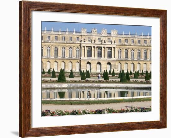 Le Parterre d'Eau, Aisle Du Midi, Chateau of Versailles, Les Yvelines, France-Guy Thouvenin-Framed Photographic Print