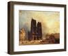 Le parvis de Notre-Dame, vers 1835-Domenico Ferri-Framed Giclee Print