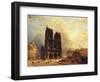 Le parvis de Notre-Dame, vers 1835-Domenico Ferri-Framed Giclee Print