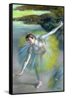 Le pas sur la scene-Edgar Degas-Framed Stretched Canvas