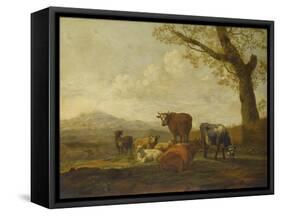 Le Pâturage-Karel Dujardin-Framed Stretched Canvas