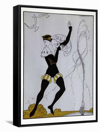 Le Pavillion DArmider from the Series Designs on the Dances of Vaslav Nijinsky-Georges Barbier-Framed Stretched Canvas
