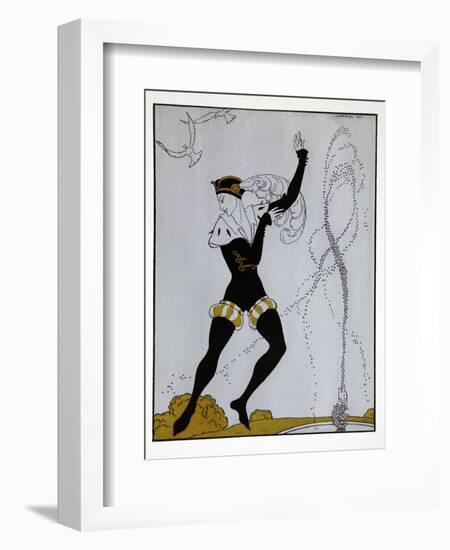 Le Pavillion DArmider from the Series Designs on the Dances of Vaslav Nijinsky-Georges Barbier-Framed Giclee Print