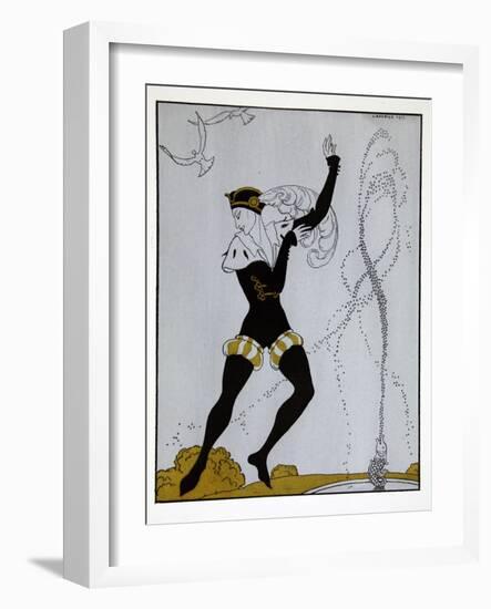 Le Pavillion DArmider from the Series Designs on the Dances of Vaslav Nijinsky-Georges Barbier-Framed Giclee Print