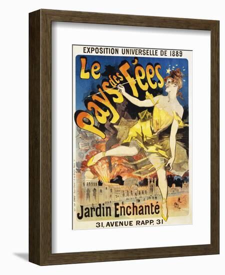 Le Pays Des Fees Poster-Jules Ch?ret-Framed Giclee Print