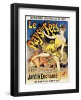 Le Pays Des Fees Poster-Jules Ch?ret-Framed Giclee Print