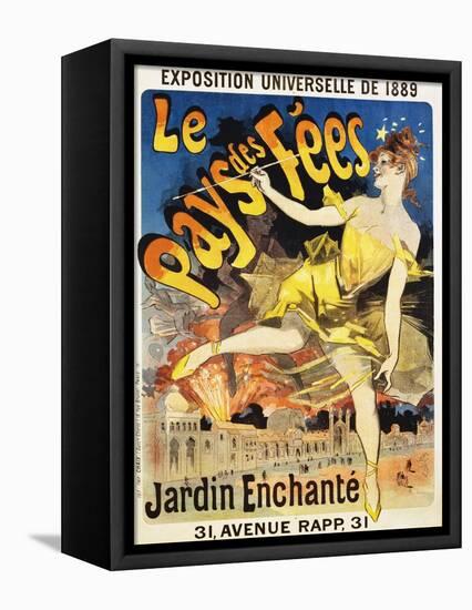 Le Pays Des Fees Poster-Jules Ch?ret-Framed Stretched Canvas