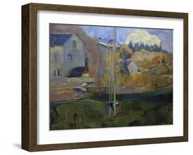 Le Paysage de Bretagne-Paul Gauguin-Framed Giclee Print