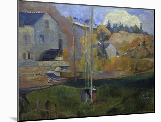 Le Paysage de Bretagne-Paul Gauguin-Mounted Giclee Print