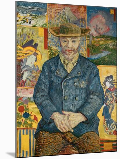 Le pere Tanguy Oil on canvas, 1887 .-Vincent van Gogh-Mounted Giclee Print